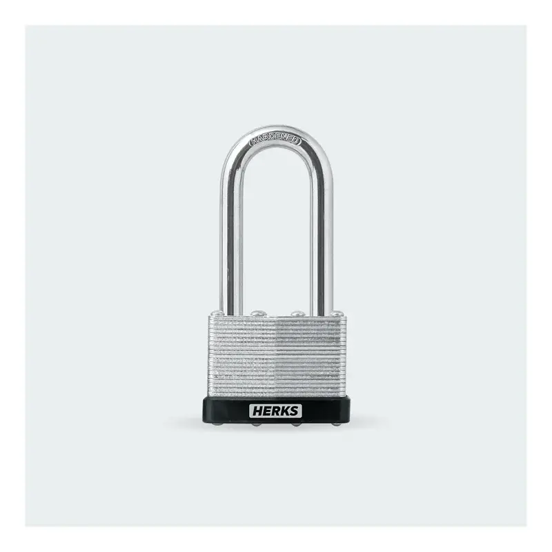 Herks Heavy Duty Laminated Padlock 45mm Long Shackle