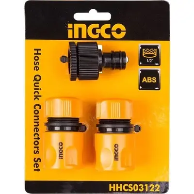 Ingco HHCS03122 3pcs Hose Connector Set