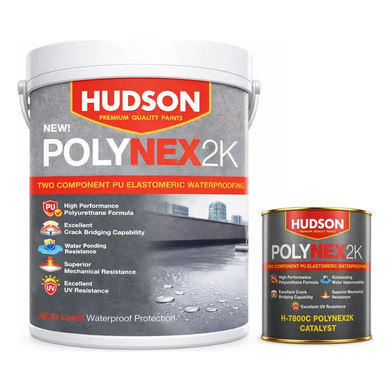 Hudson Polinex2K Two-Component Polyurethane Elastomeric Waterproofing 4L