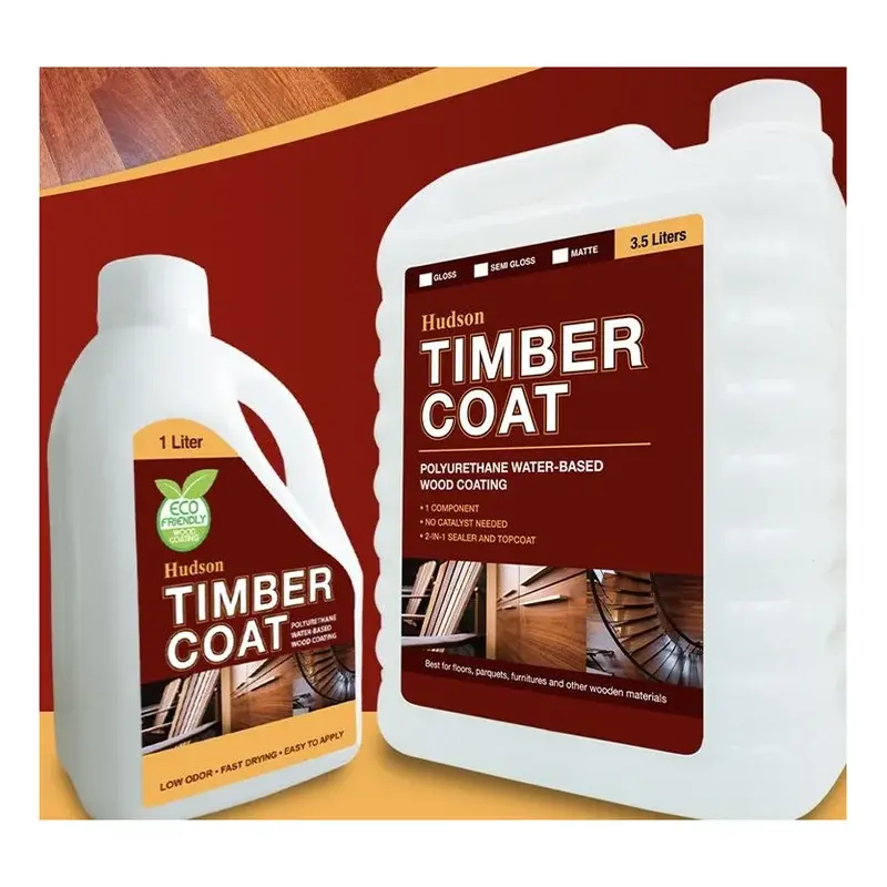 Hudson Timber Coat Water-Based PU Wood Coating Gloss 3.5L