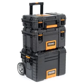 Ridgid 54358 Professional Tool Storage System Set (Tool Box with Cart)
