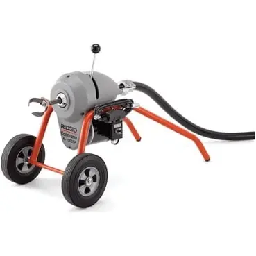 Ridgid K-1500-B Sectional Drain Cleaning Machine 3/4hp with 105ft C-11 Cable & 9pc Tool Set
