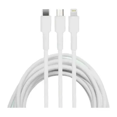 Omni 3-in-1 Charging Cable 3m 3A Micro/Type-C/Lightning