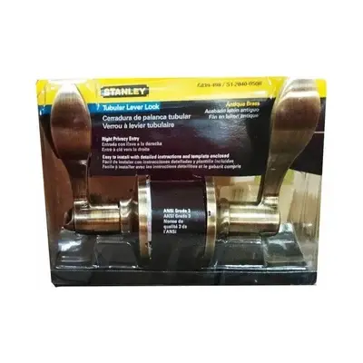 Stanley Tubular Lever Handle Lockset 839-456