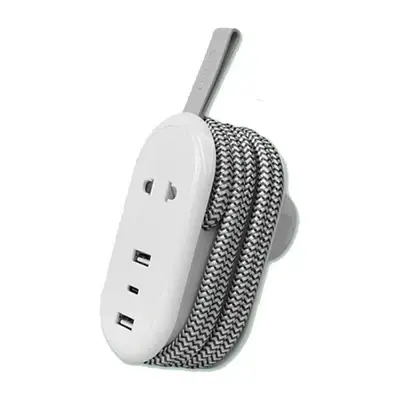 Omni Pocket Extension Cord with USB-A and USB-C 10A
