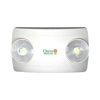 Omni LED Mini Swivel Head Automatic Emergency Light 2x2W Tricolor