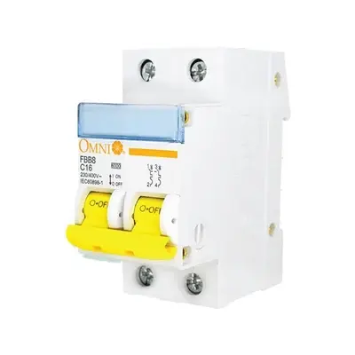 Omni Mini Circuit Breaker 2-Pole 6A