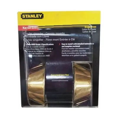 Stanley 83-6015 Double Cylinder Deadbolt US3 Antique Brass