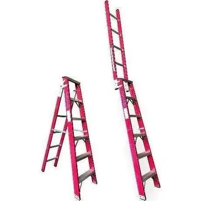 Butterfly Fiberglass Dual Purpose Ladder 6 steps x 4 Steps