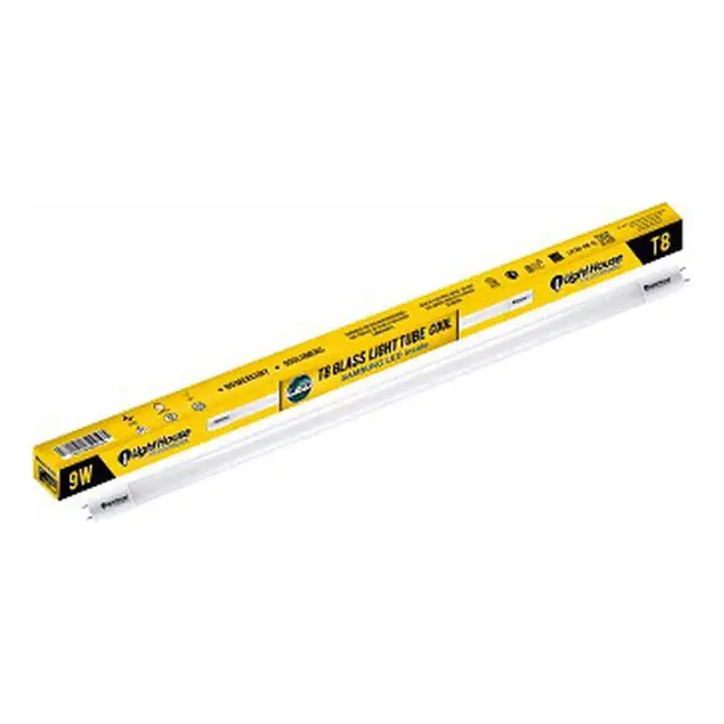 Lighthouse Fluorescent T8 LED (Glass Tube) (Samsung LED) 6500K 9W