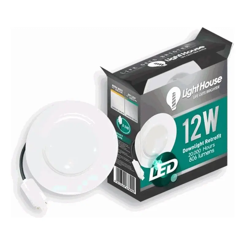 Lighthouse LED Downlight Retrofit Kit G24D Daylight (Socket) 12W 6500K