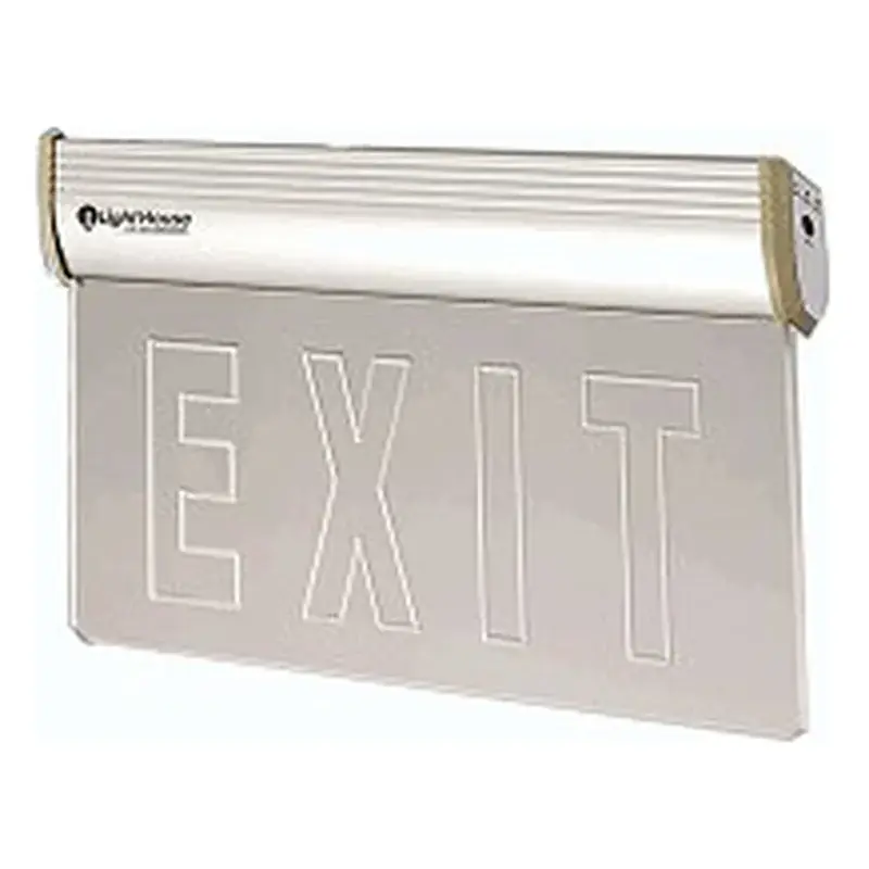 Lighthouse LED Emergency Exit Sign Acrylic Panel 1W 1.2V 600mAh 1.5hrs