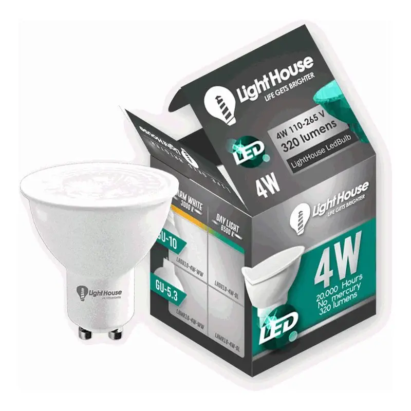 Lighthouse LED Spotlight GU10 Warm White 6W 3000K