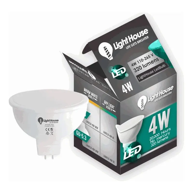 Lighthouse LED Spotlight MR16 Warm White (Samsung LED) 6W 3000K GU5.3
