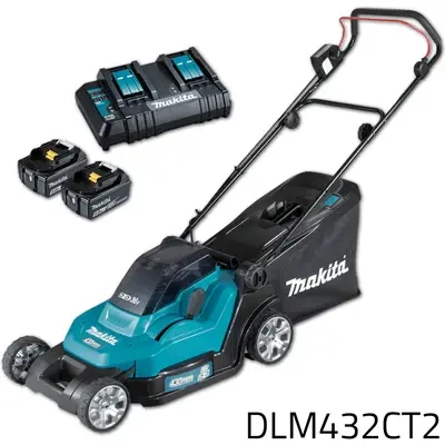 Makita DLM432CT2 36V Cordless Lawn Mower (LXT-Series)