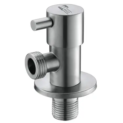 Meco 015N-SST Stainless Angle Valve (2 Male Thread)