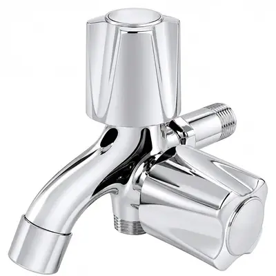Meco 2221 Twin Head Metal Handle Multi-Purpose Faucet