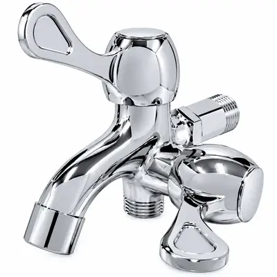Meco 2222 Twin Head Lever Handle Multi-Purpose Faucet