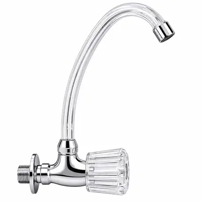 Meco 2261 Acrylic Handle Goose Neck Sink Faucet
