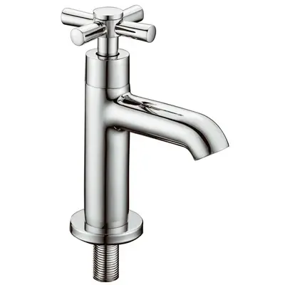 Meco 2340 Cross Handle Lavatory Faucet (Satin Chrome Finish)