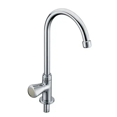 Meco 6322 Metal Handle High Rise Spout Sink Faucet (Counter Type)