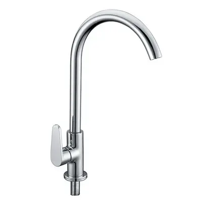 Meco 6326 Lift Lever Handle High Rise Spout Sink Faucet (Counter Type)
