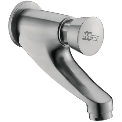 Meco 706-SST Stainless Delay Action Faucet (Wall Mount Type)