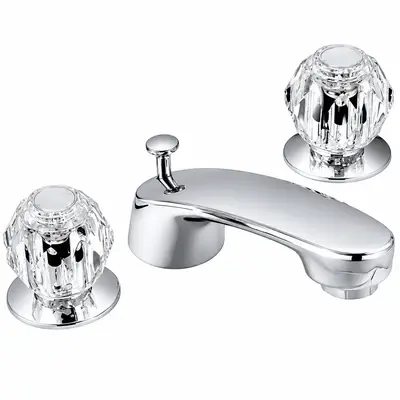 Meco 802 Acrylic Handle Lavatory Wide Spread 8"