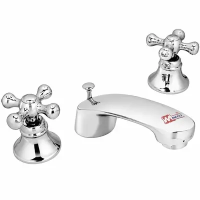 Meco 804 Cross Handle Lavatory Wide Spread 8"