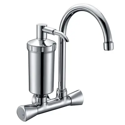 Meco 822 Metal Handle High Rise Wall Mount Tap with Purifier