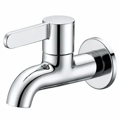 Meco Lever Handle Sink Faucet 2317 (Stainless Steel Finish)