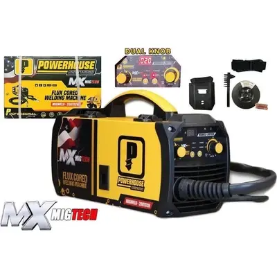 Powerhouse Migweld Gasless Auto Synergic MX Migtech Series Inverter Welding Machine 200A