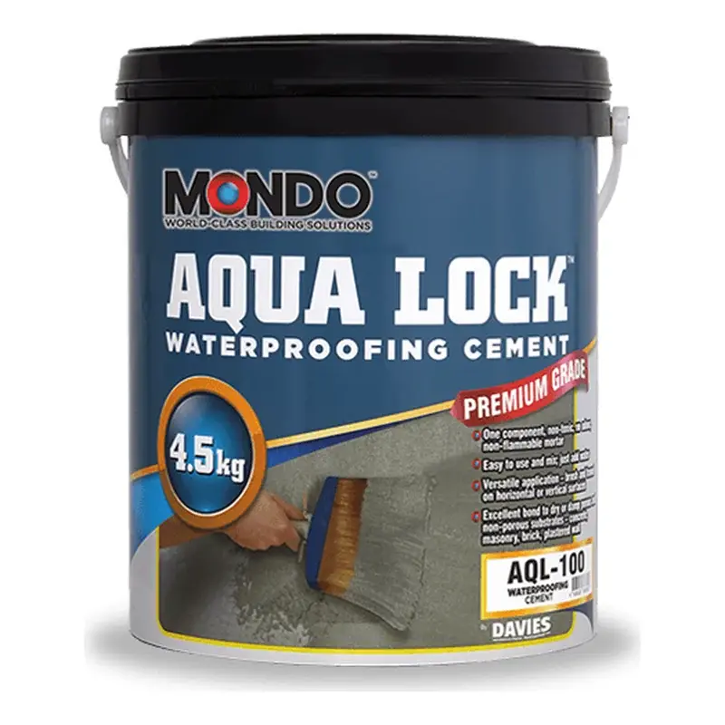 Mondo Aqua Lock Cementitious Polymer-Modified Mortar Gray 4.5kg Can