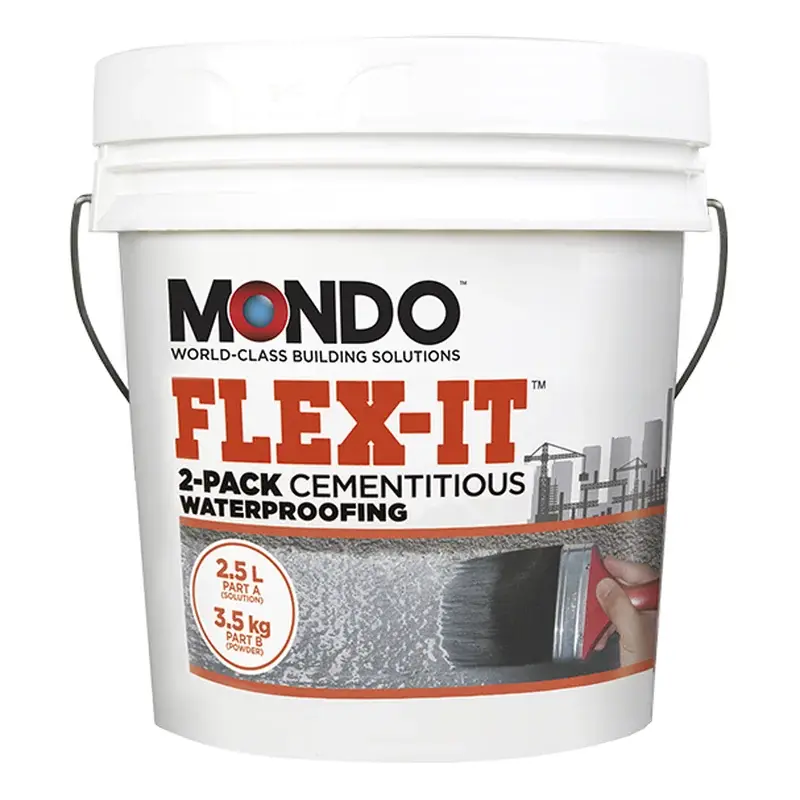Mondo Flex-It 2-Component Cementitious Waterproofing Set (DIY) 6.5kg Set