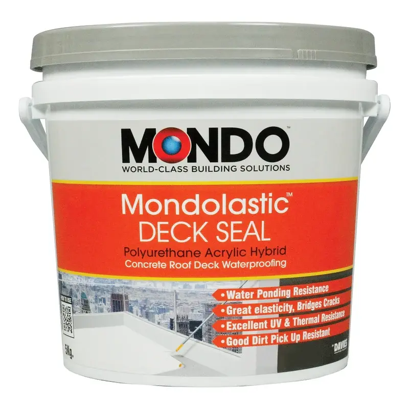 Mondo Mondolastic PU-D Waterproofing Paint White 5kg Gallon