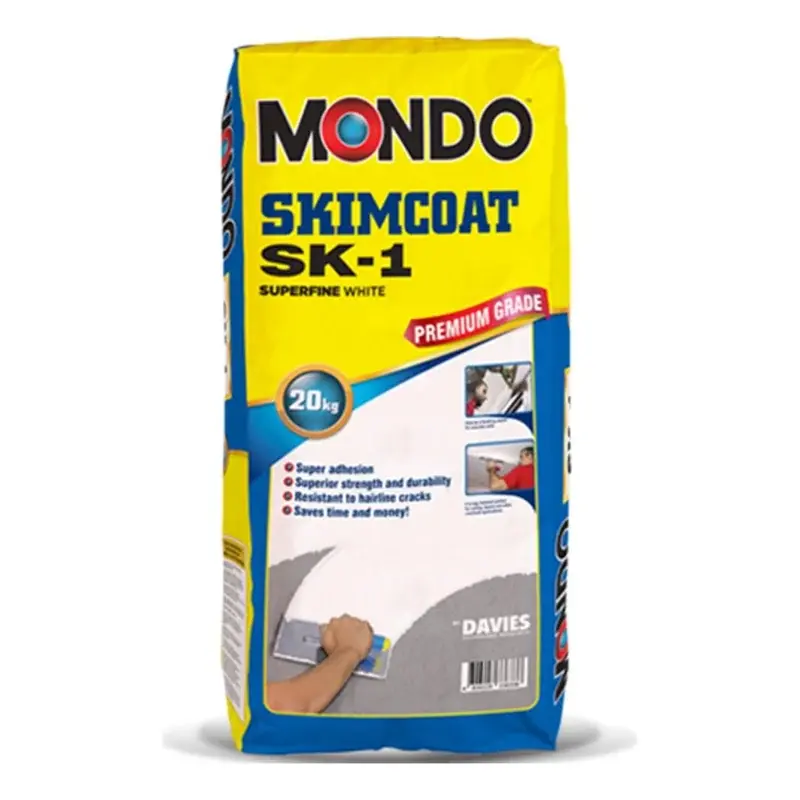 Mondo SK-1 Superfine White Powder Skimcoat 20kg Bag
