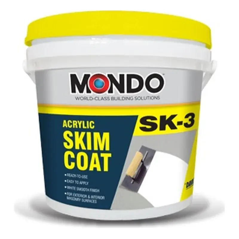 Mondo SK-3 Ready Mix Acrylic Skimcoat 25kg Pail