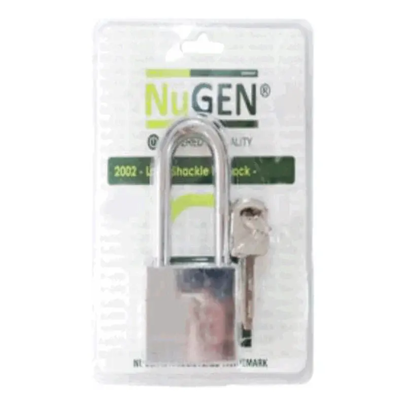 NuGEN 2002 Economy Long Shackle Padlock 40mm