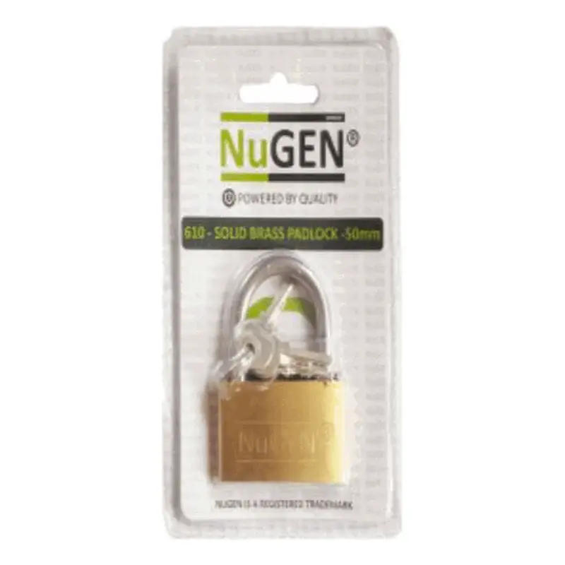 NuGEN 610 HD Brass Padlock 30mm