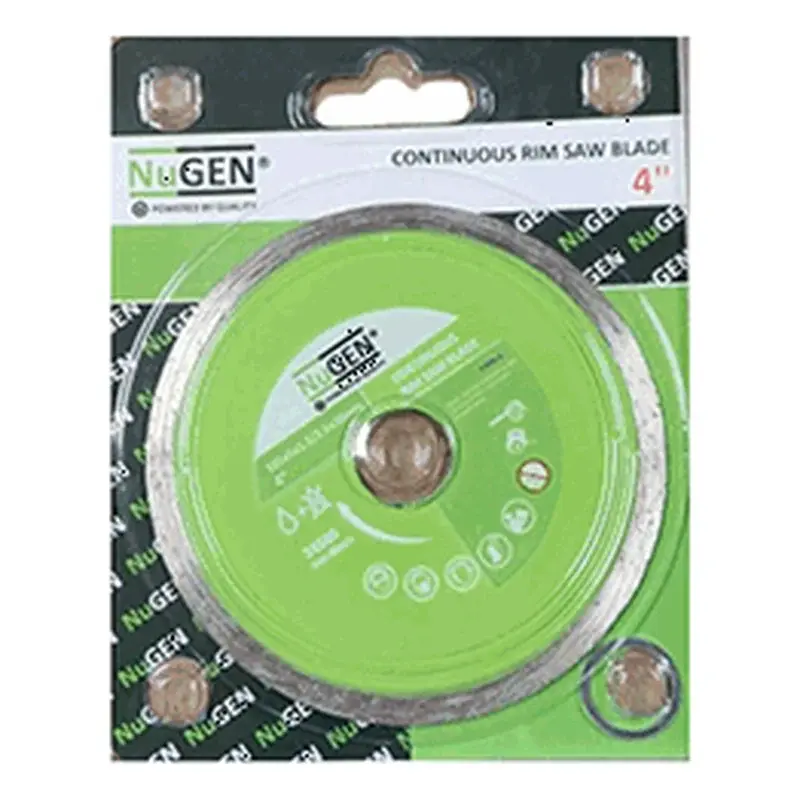 NuGEN Cold Press Continuous Rim Diamond Blade 4"