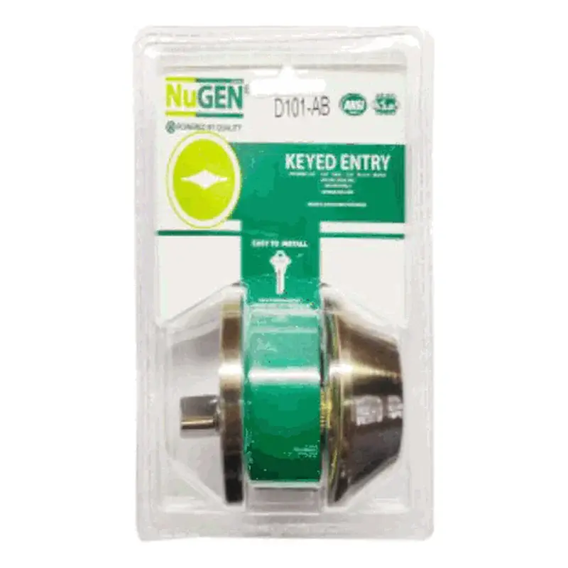 NuGEN Deadbolt 101 Antique Brass