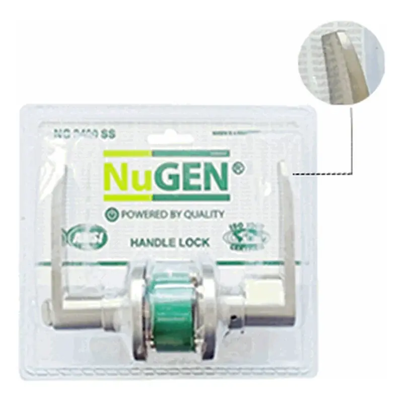 NuGEN Lever Handle Lockset 3400 Stainless Steel