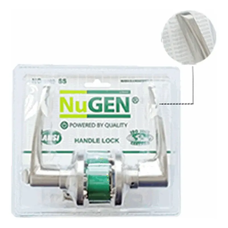 NuGEN Lever Handle Lockset 3700 Stainless Steel