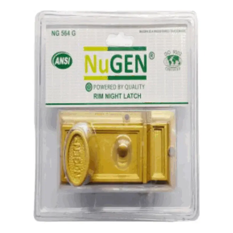 NuGEN Rim Night Latch 564 Gold