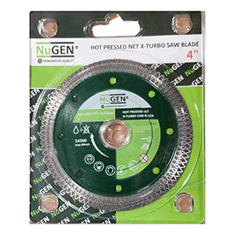 NuGEN Hot Pressed Net X-Turbo Diamond Saw Blade 4"