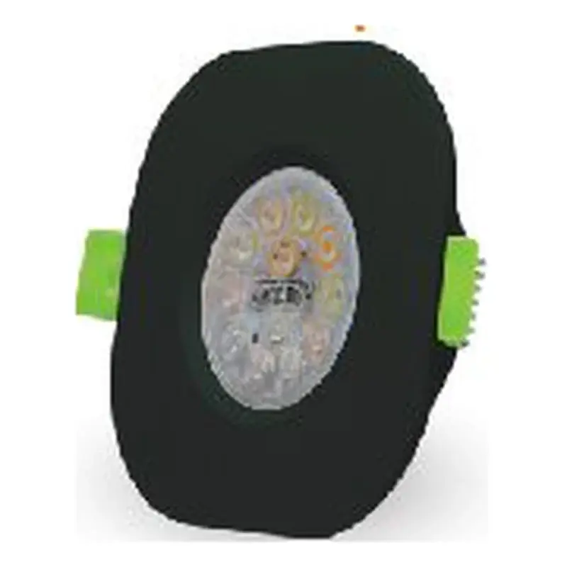 Omni Aluminum Round Recessed GU10 Casing Black