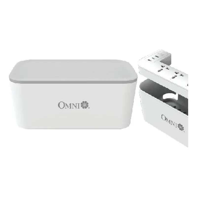 Omni 4-Gang Extension Cord with USB Charger in Organizer Box