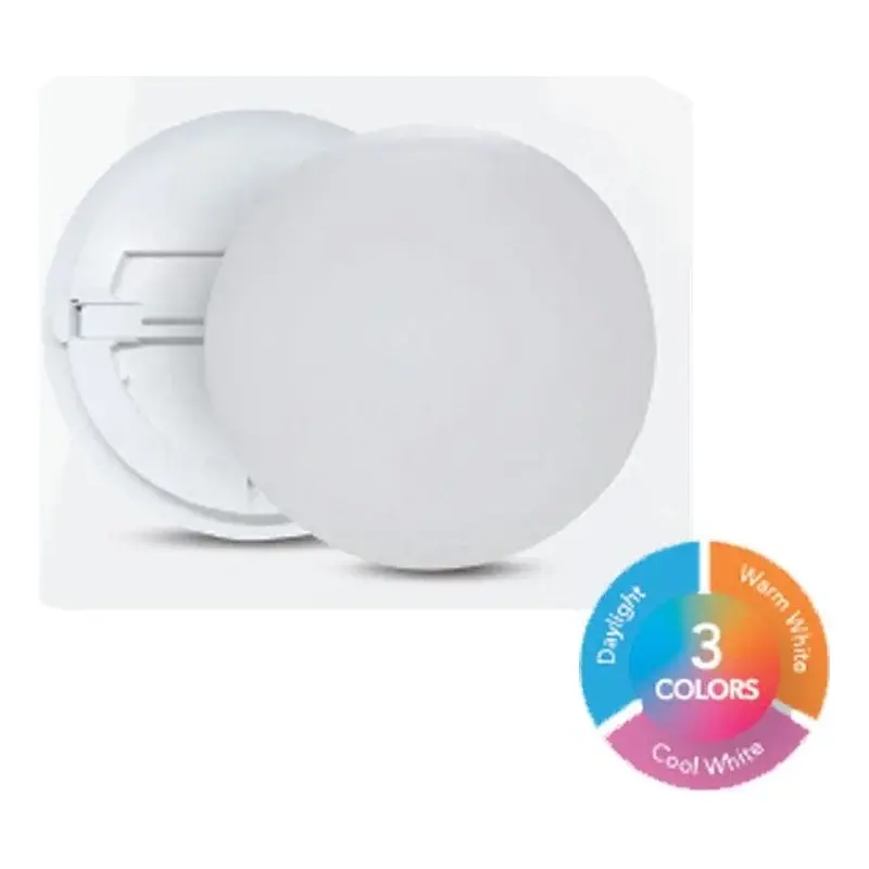 Omni LED Surface Ceiling Lamp Round 10W 8" Tricolor Dip Switch