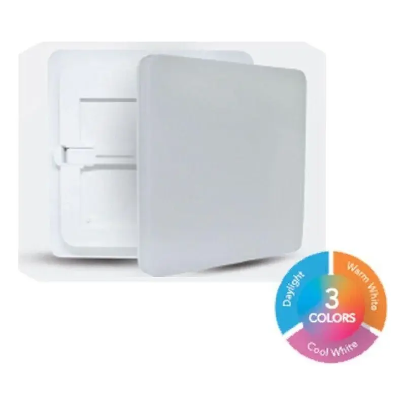 Omni LED Surface Ceiling Lamp Square 40W 16" Tricolor Dip Switch