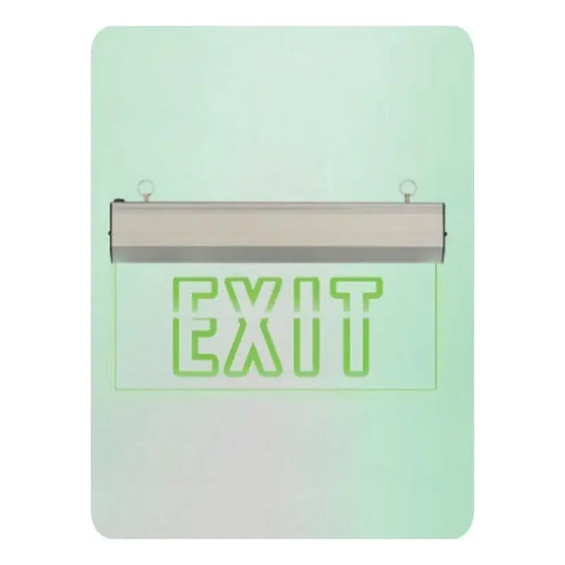 Omni LED Acrylic Exit Sign Green Single Face